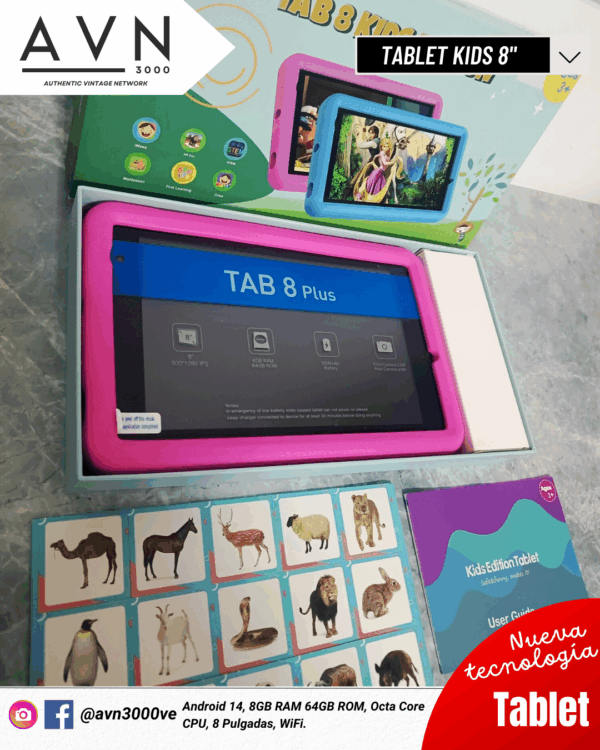 tablet 8 kids android 15 8gb ram 64gb wifi accesorios tablet 8 kids android 15 8gb ram 64gb wifi accesorios