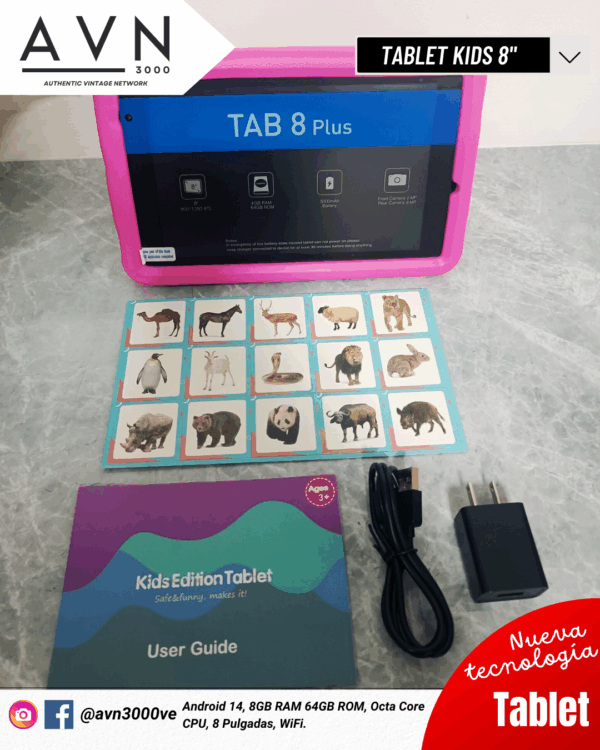 tablet 8 kids android 15 8gb ram 64gb wifi accesorios tablet 8 kids android 15 8gb ram 64gb wifi accesorios